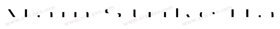 Main Strike Half Fill字体转换